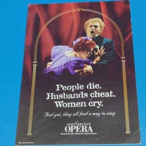 1997 Original San Francisco Opera 75th Season Post Card 3